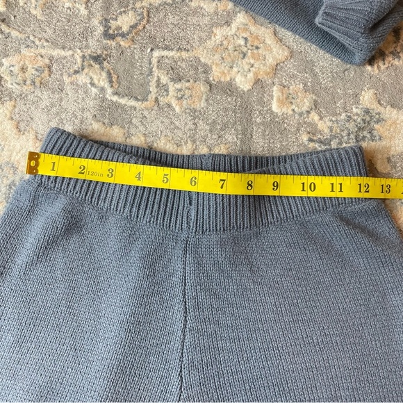 Sincerely Jules Blue Wide Leg Knit Pants & Top Set - Picture 3 of 10